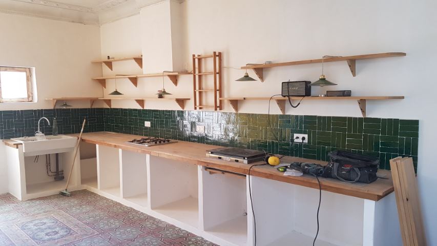 une fois terminé cuisine chantier rénovation electrique Perpignan